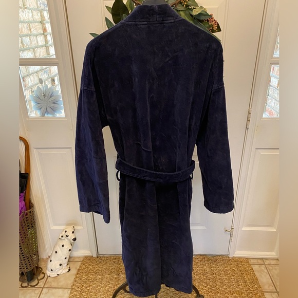 Polo Ralph Lauren Blue Heavy Robe OS - Picture 2 of 8